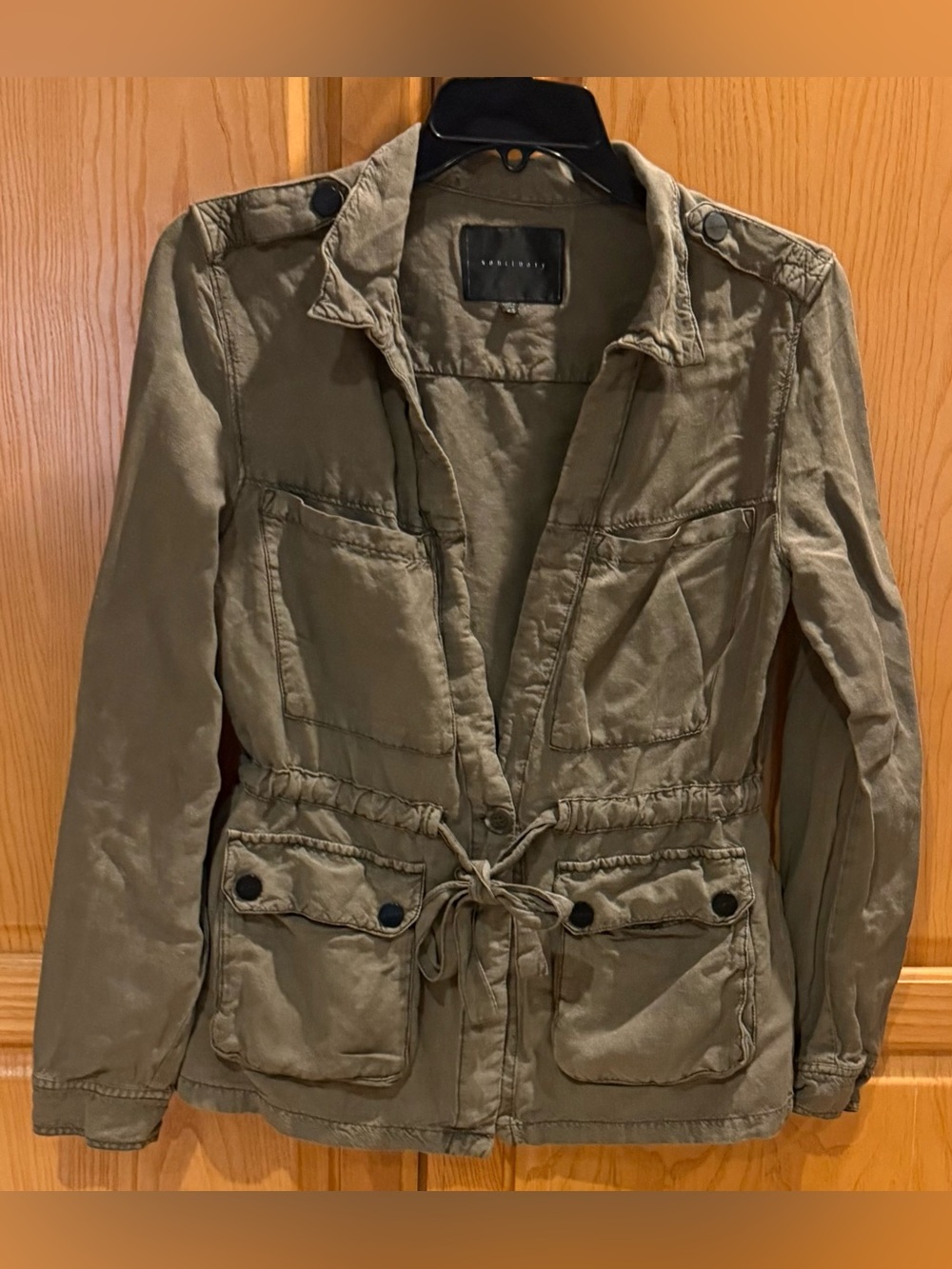 Sanctuary Military Army Style Jacket Olive Green Size XS
